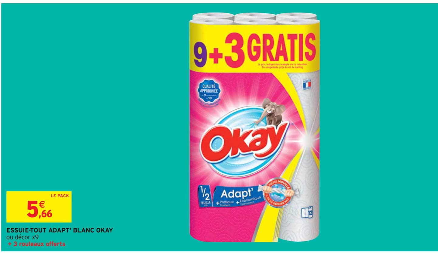 essuie-tout adapt' blanc okay