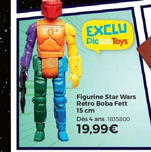 figurine star wars retro boba fett 15 cm