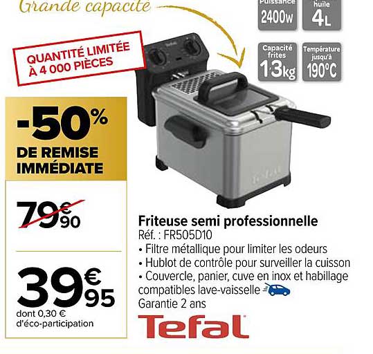 friteuse semi professionnelle tefal