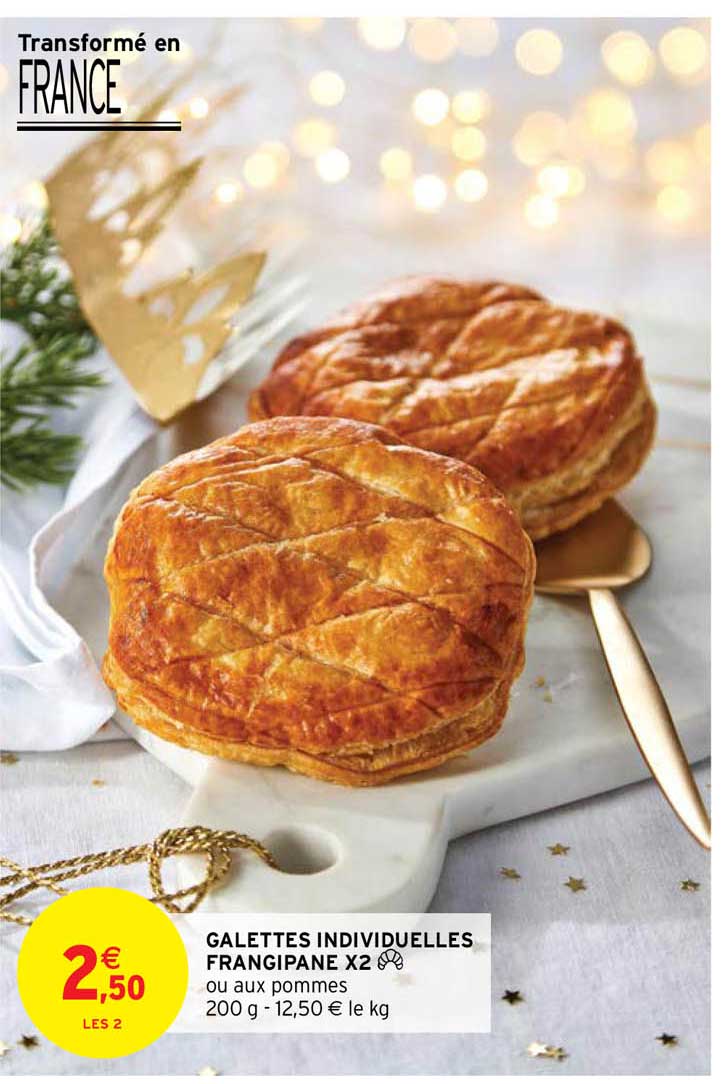 galettes individuelles frangipane x2