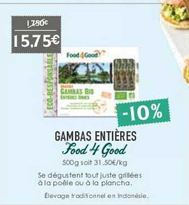 Gambas Entières Food 4 Good