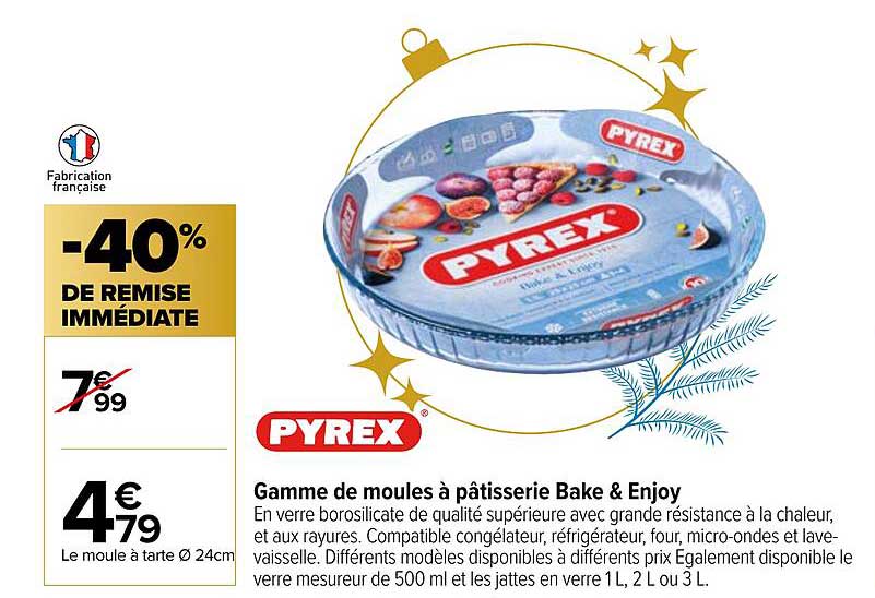 Gamme De Moules à Pâtisserie Bake & Enjoy Pyrex