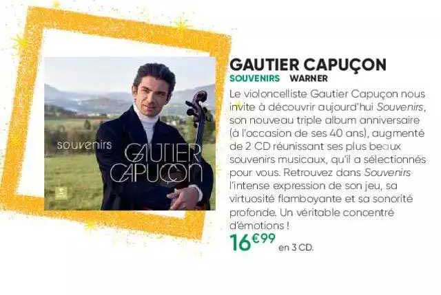 gautier capuçon - souvenirs