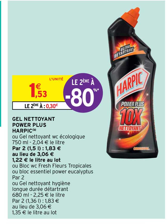 Gel Nettoyant Power Plus Harpic