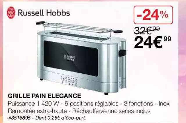 grille pain élégance russell hobbs
