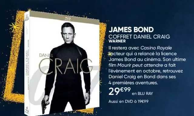 james bond coffret daniel craig