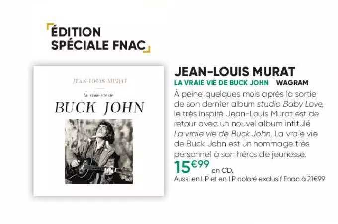 jean-louis murat - la vraie de buck john