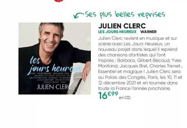 julien clerc - les jours heureux