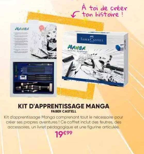kit d'apprentissage manga faber castell