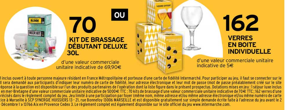 kit de brassage débutant deluxe ou verres en boîte individuelle