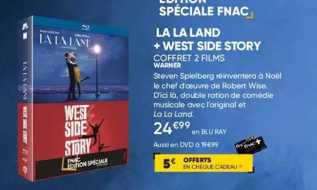 la la land + west side story - coffret 2 films