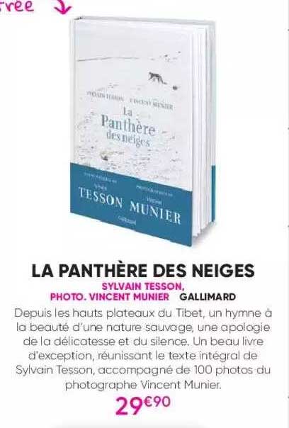 la panthère des neiges -sylvain tesson
