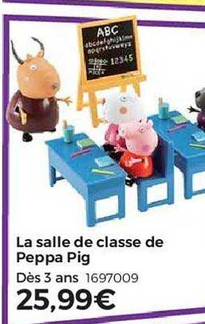 la salle de classe de peppa pig