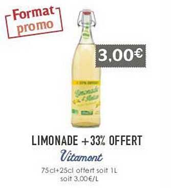 Limonade +33% Offert Vitamont