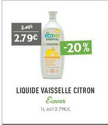 liquide vaisselle citron ecover