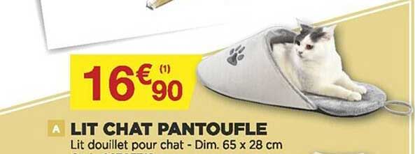 lit chat pantoufle