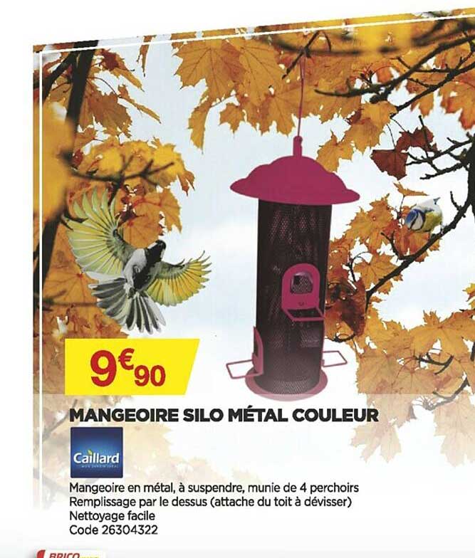 Mangeoire Silo Métal Couleur Caillard