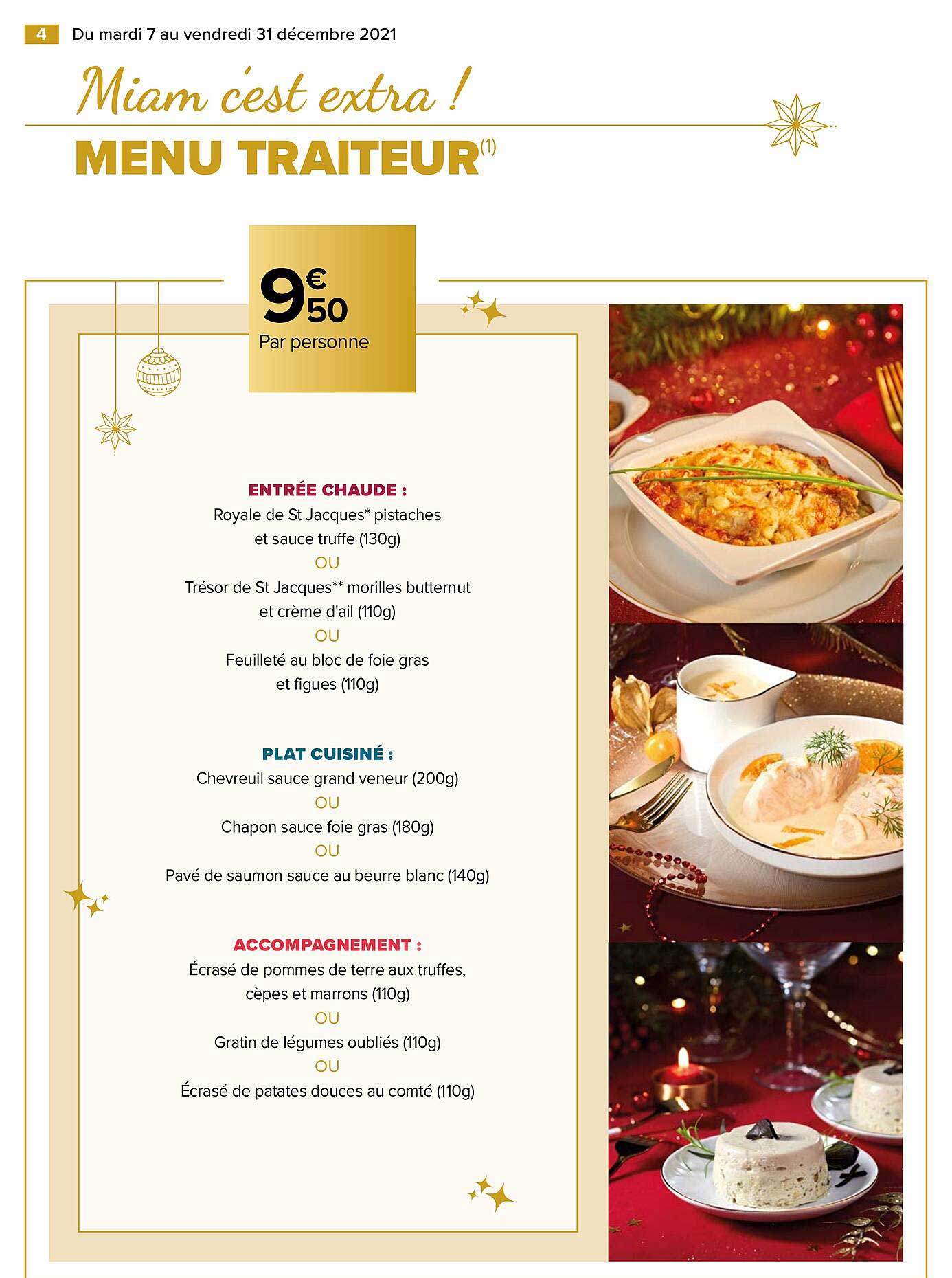 Menu Traiteur