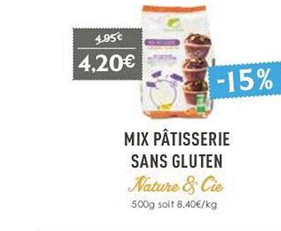mix pâtisserie sans gluten nature & cie