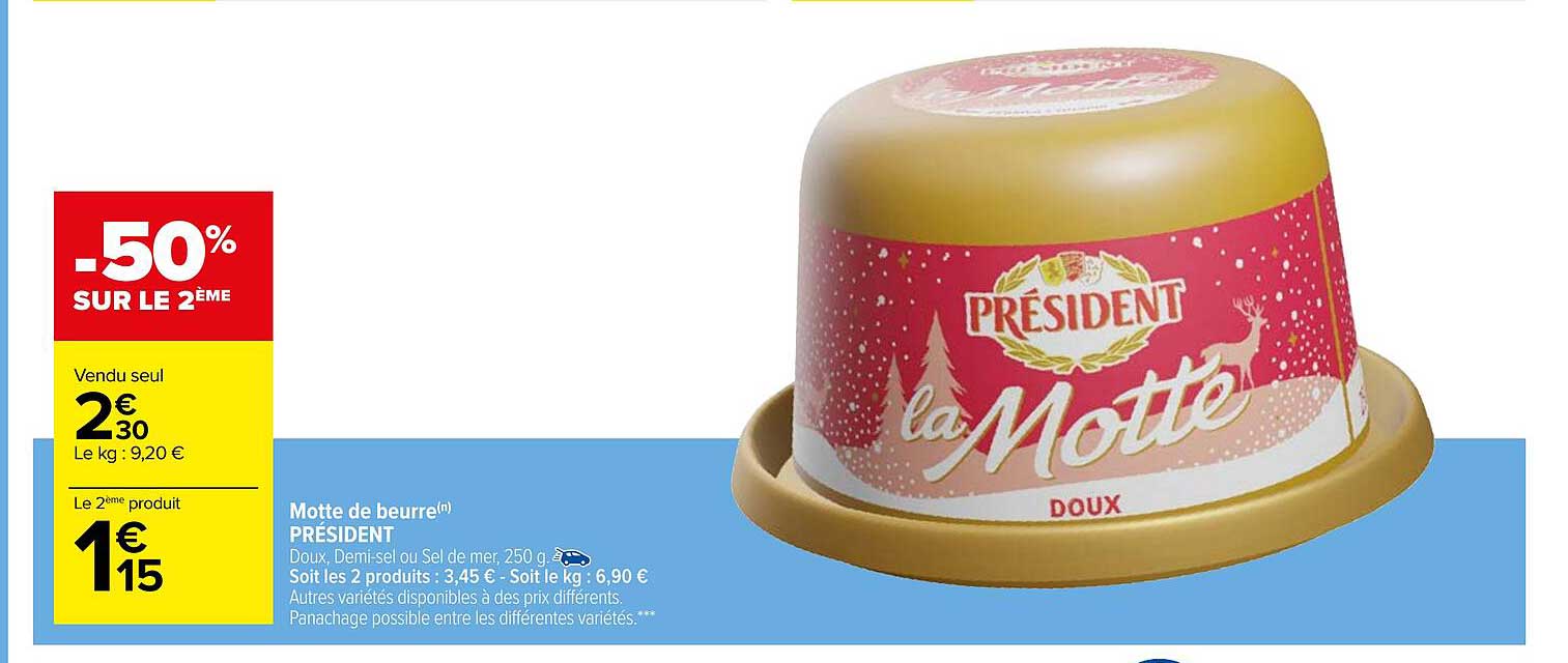 motte de beurre président