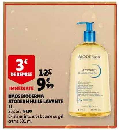 naos bioderma atoderm huile lavante