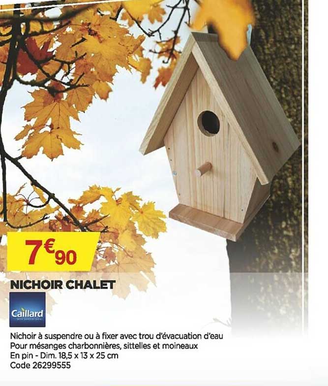 nichoir chalet caillard