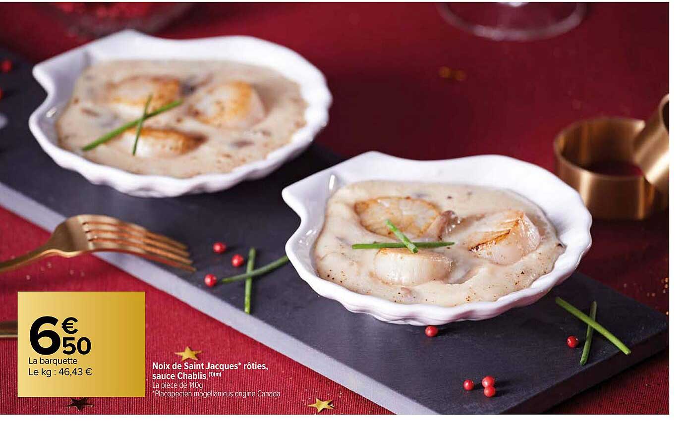 noix de saint-jacques rôties, sauce chablis