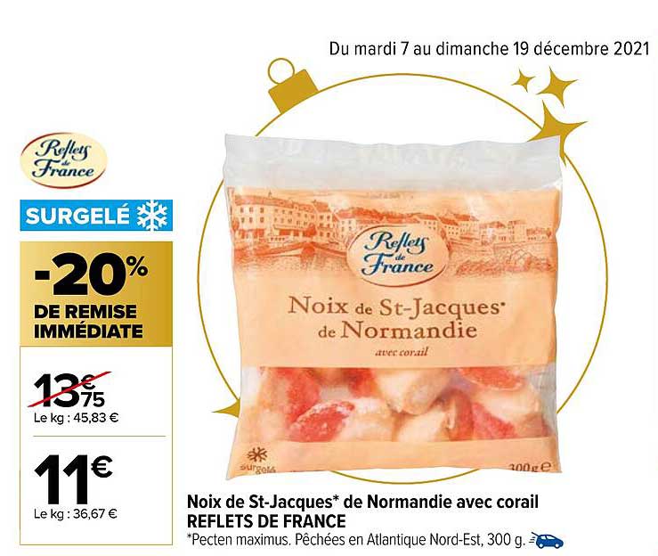 Noix De St-jacques De Normandie Avec Corail Reflets De France