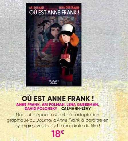 où est anne frank ! anne frank, ari folman, lena guberman, david polonsky