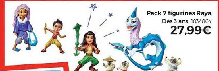 pack 7 figurines raya