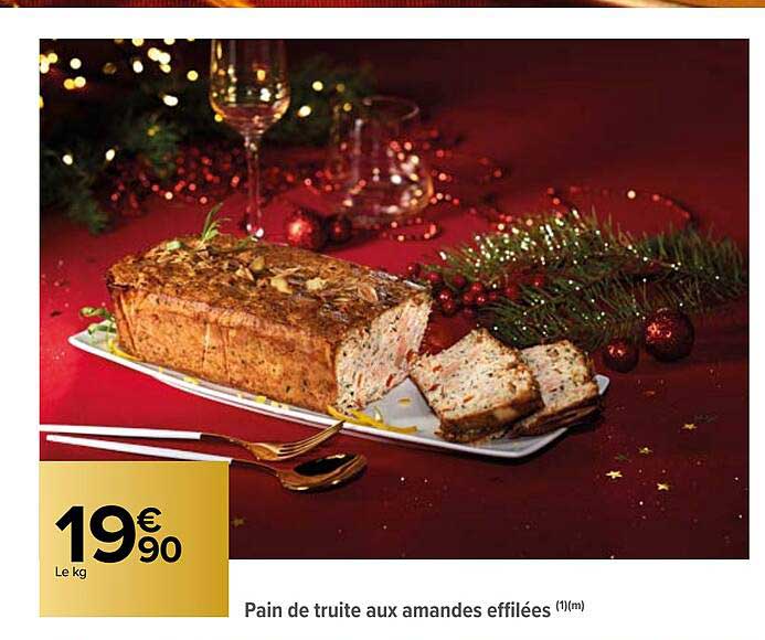 pain de truite aux amandes effilées