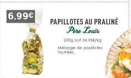 papillotes au praliné père louis