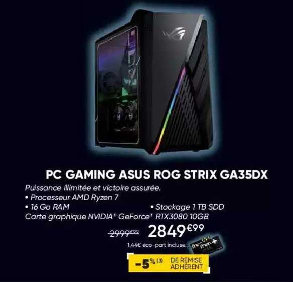 pc gaming asus rog strix ga35dx