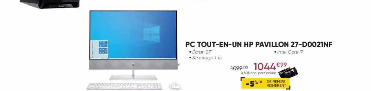 pc tout-en-un hp pavillon 27-d0021nf