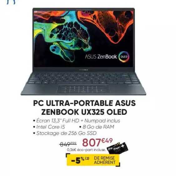 pc ultra-portable asus zenbook ux325 oled