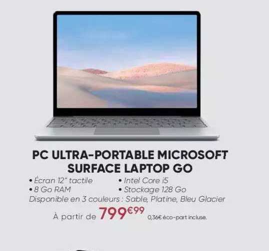 pc ultra-portable microsoft surface laptop go