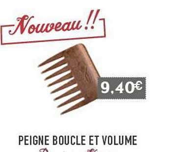 peigne boucle et volume