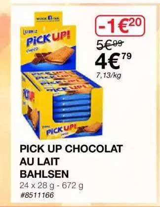 pick up chocolat au lait bahlsen