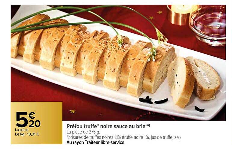 Préfou Truffe Noire Sauce Au Brie