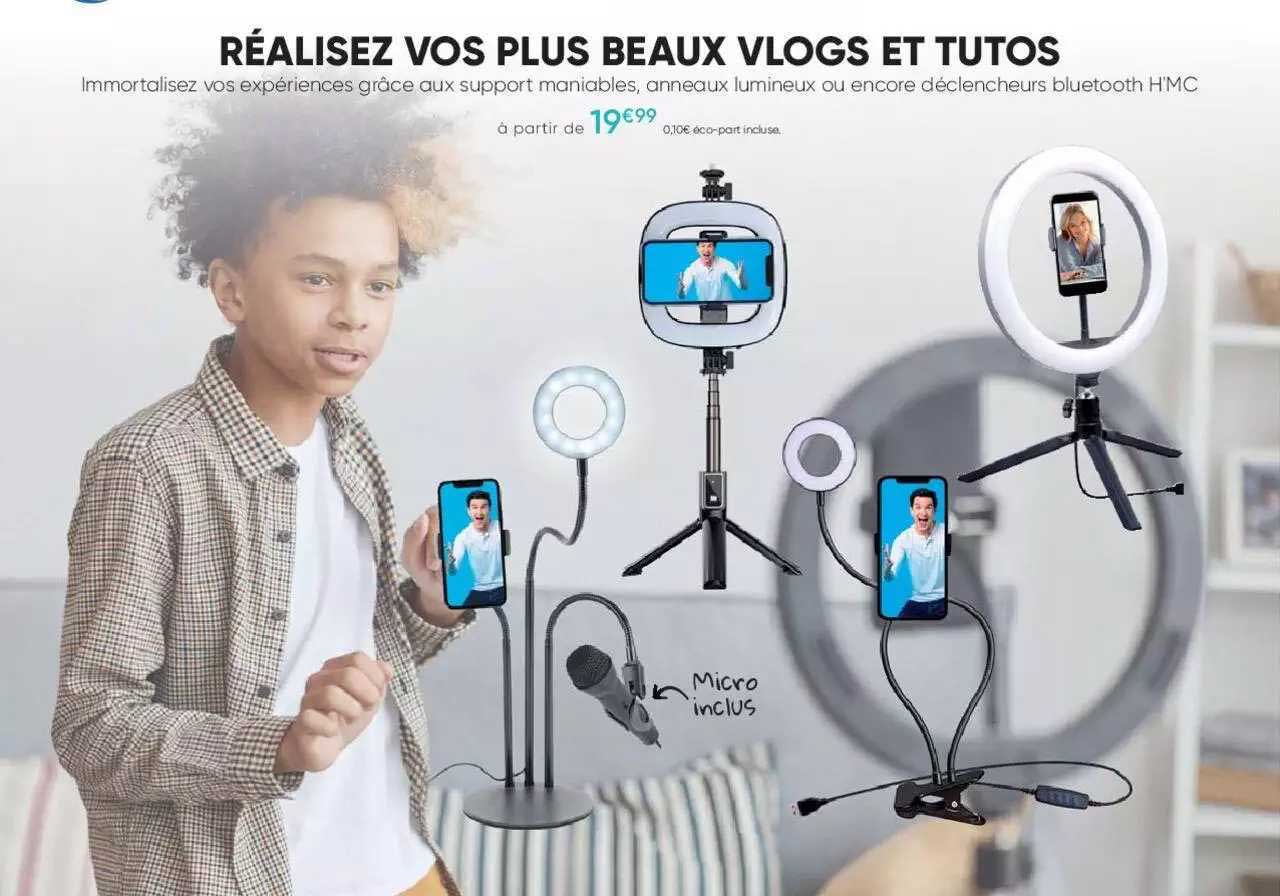 réalisez vos plus beaux vlogs et tutos