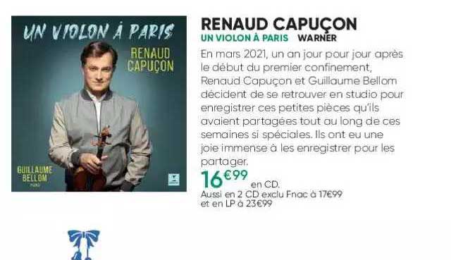 renaud capuçon - un violon à paris