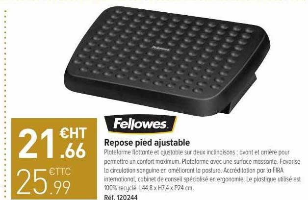 repose pied ajustable fellowes