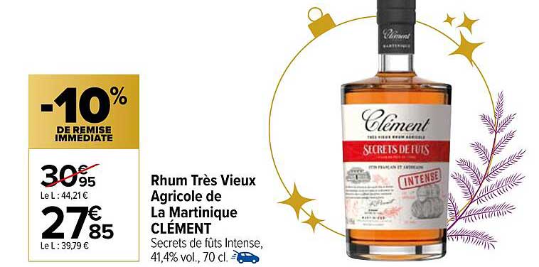 rhum très vieux agricole de la martinique clément