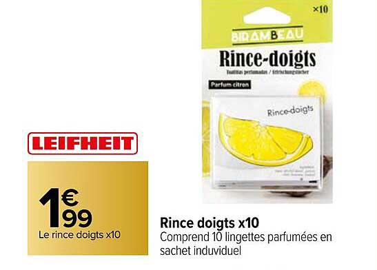 rince doigts x10 leifheit