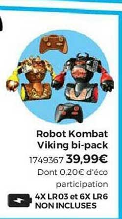 robot kombat viking bi-pack