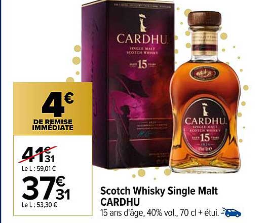 scotch whisky single malt cardhu