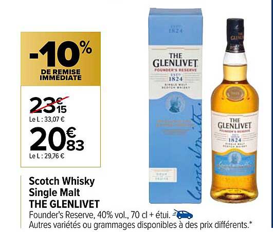scotch whisky single malt the glenlivet