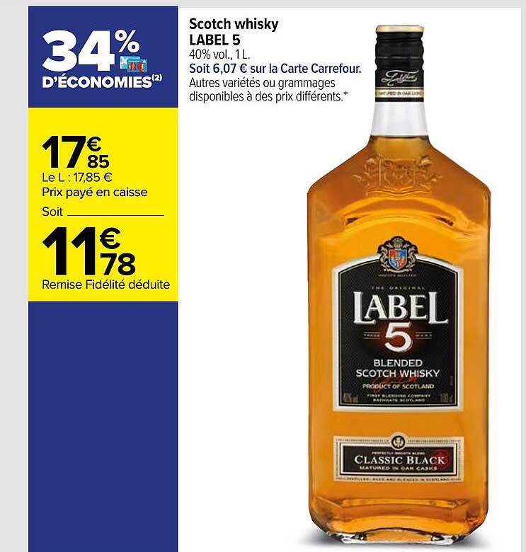 Scotch Whisky Label 5