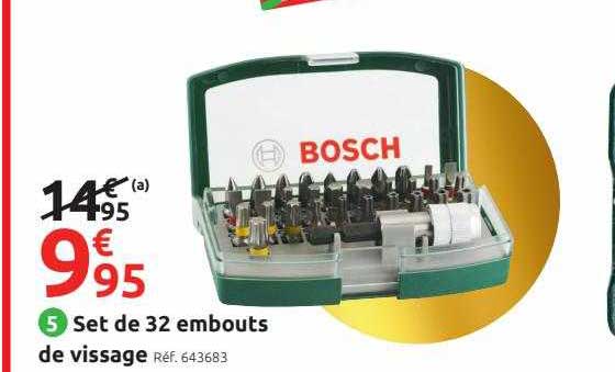 Set De 32 Embouts De Vissage Bosch
