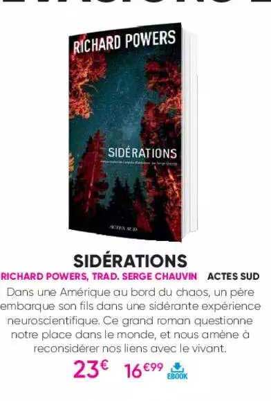 sidérations -richard powers - trad. serge chauvin